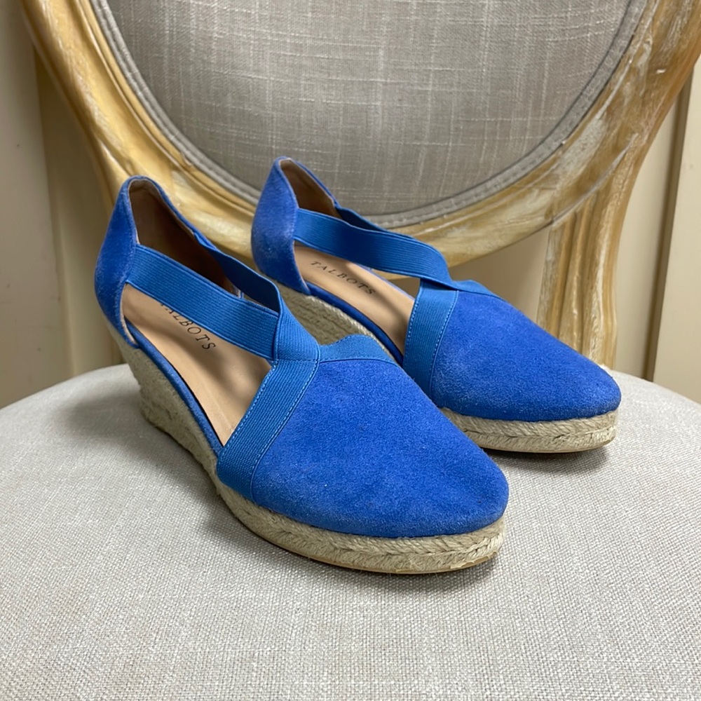 Talbots Sz 7 Blue Espadrille